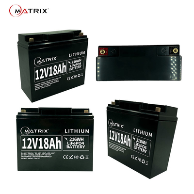 Batería de litio sin necesidad de mantenimiento LiFePO4 12v 18ah para UPS/solar/CCTV