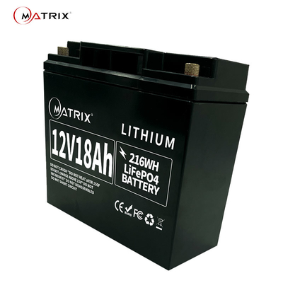 La batería de litio de la larga vida 12.8v 18ah LiFePO4 substituye las baterías de plomo 12v