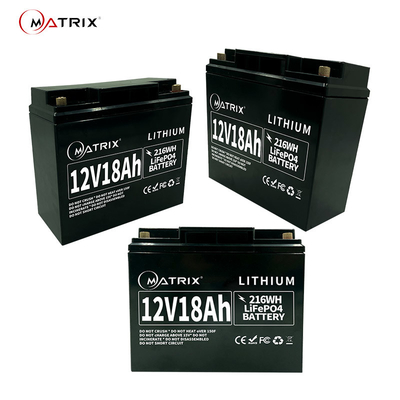 Lifepo4 batería sin necesidad de mantenimiento duradera 12v 18ah para el CCTV/Soalr/UPS
