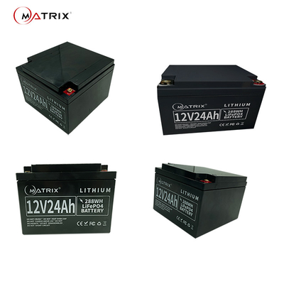 batería de litio profunda del ciclo 12V24Ah para el CCTV de reserva del cajero automático de los ciclos iniciales de los servidores