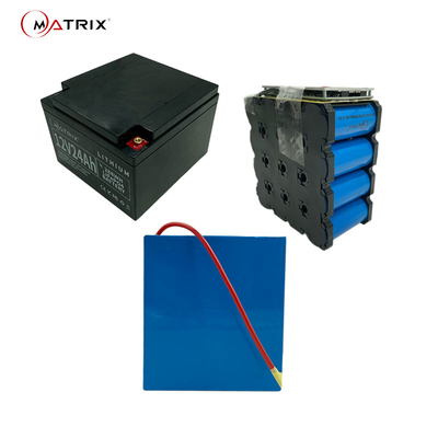 batería del fosfato del hierro del litio de 12volt 24ah para los sistemas de energía solar del almacenamiento de los ciclos iniciales de reserva