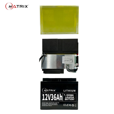 batería de 12V 36Ah Lifepo4 LFP para iluminación del estado de excepción de 208VAC/de 240VAC UPS